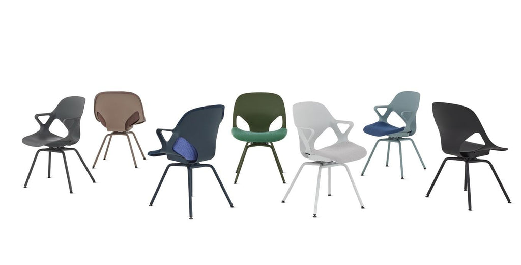 Herman Miller y Studio 7.5 presentan la silla lateral Zeph para alentar y añadir comodidad a los espacios de trabajo compartidos
