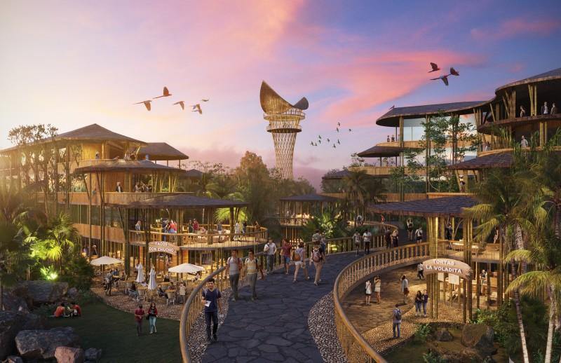 El Tren Maya impulsará la construcción de un barrio creado con bambú