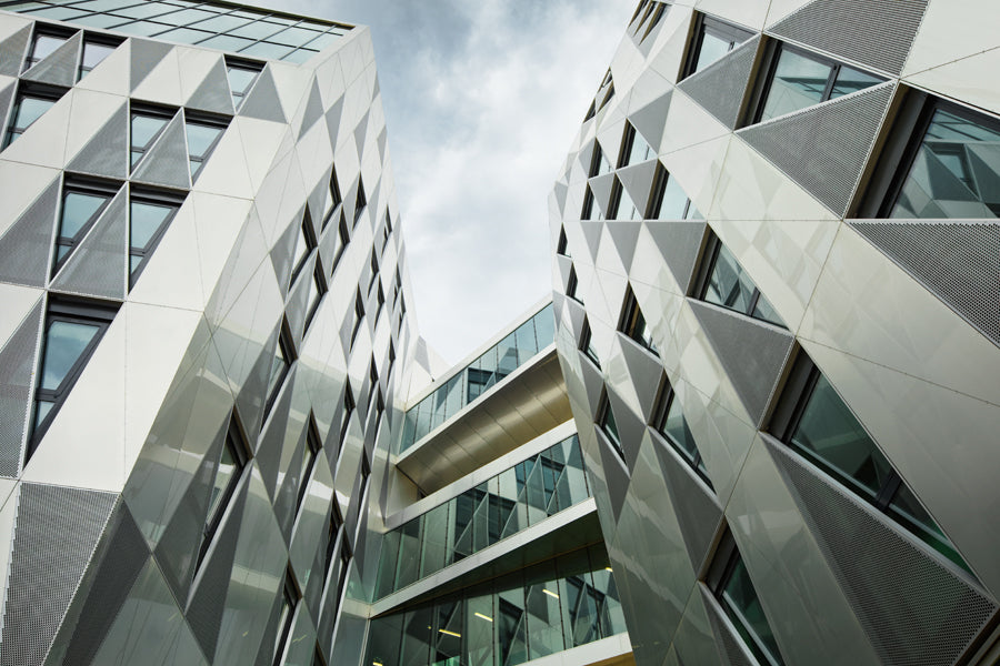 The Urban Quartz Office Towers Emerge as Crystalized Cliffs in Rennes