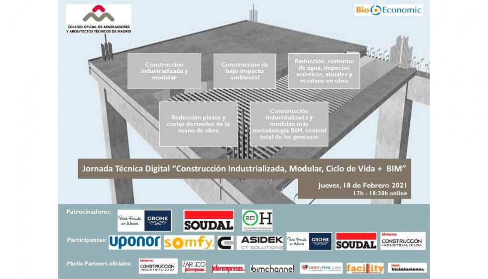 Construcción Industrializada, Modular, Ciclo de Vida + BIM