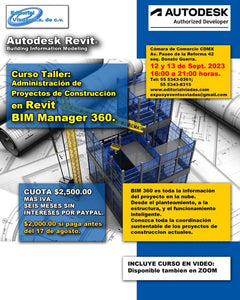 Taller: Administración de Proyectos de Construcción en Revit BIM Manager 360