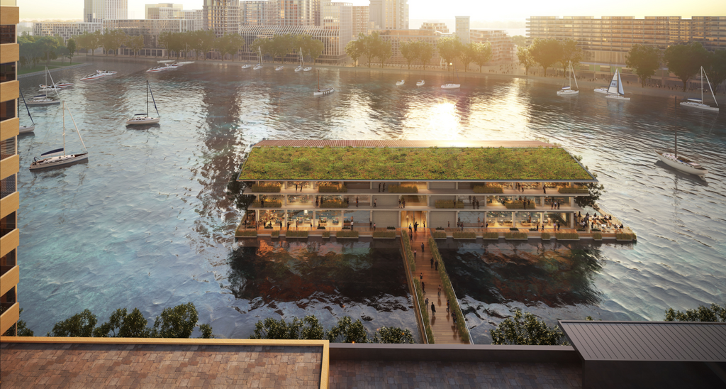 Floating sustainable office planned for Rotterdam