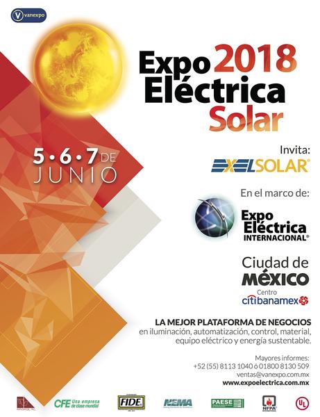 Visitenos en Expo Electrica Solar 2018