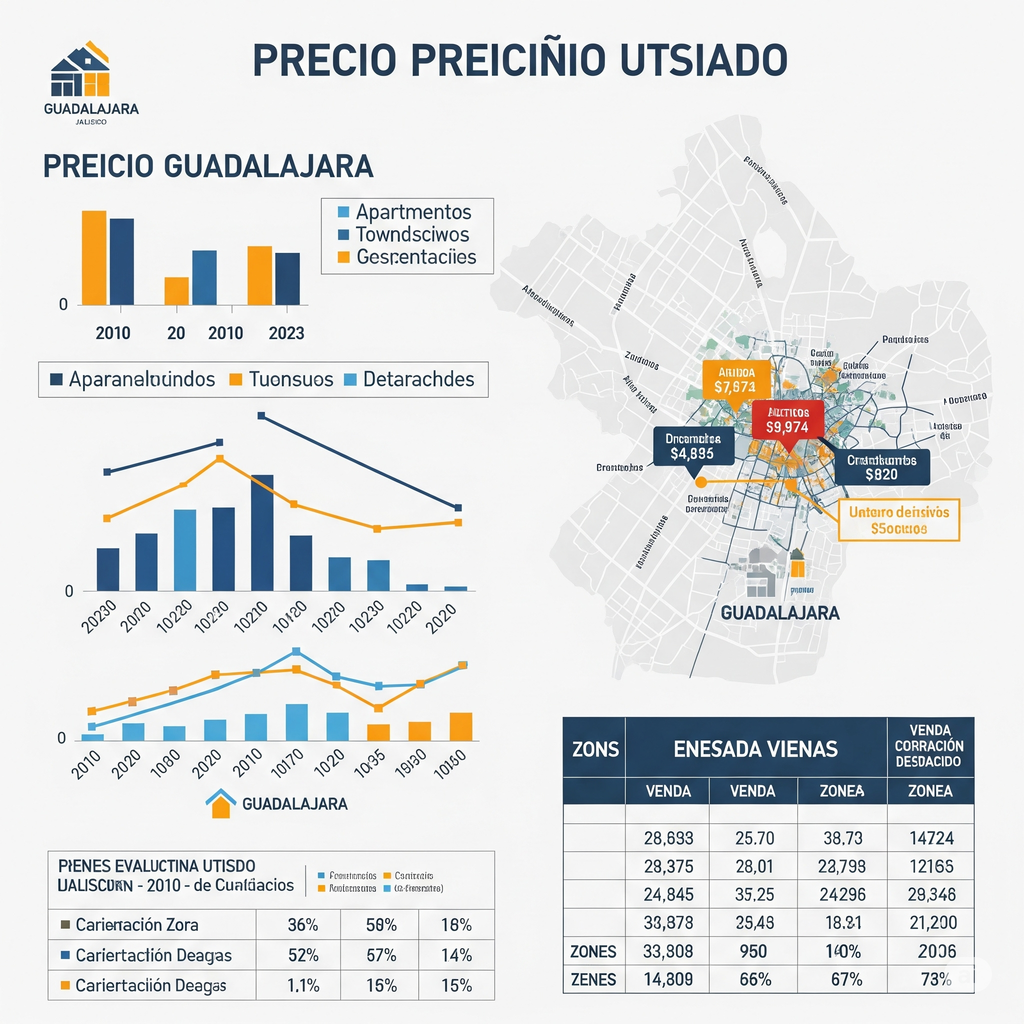 Vivienda usada en Guadalajara, evolución de precios
