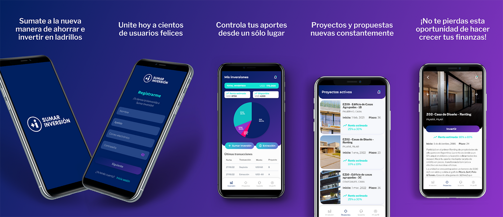 La primera app argentina para invertir en crowdfunding inmobiliario desde el celular