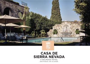 Casa de Sierra Nevada, A Belmond Hotel, pionero en San Miguel de Allende con una flota de vehículos ecológicos de lujo Tesla