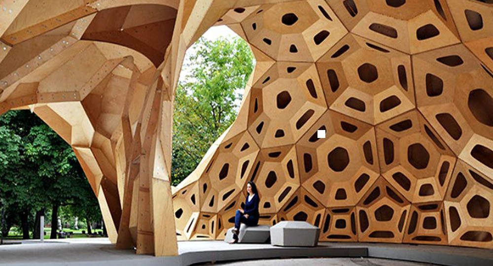 Arquitectura efímera en madera: pabellones de diseño.