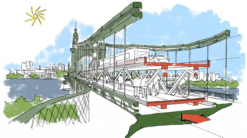 Foster + Partners presents idea for double-decker Hammersmith Bridge