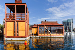 Bademaschinen Sauna / ACT! + Borhaven Arkitekter