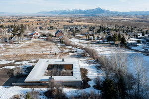 Knotty cedar clads 5280 House in Montana by Barkow Leibinger