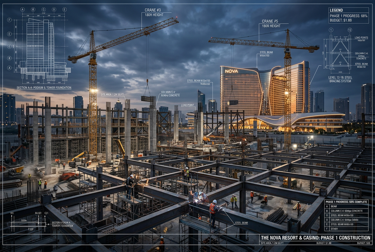 La construcción global de complejos de entretenimiento y casinos ...