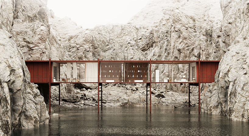 KSENIIA KOLESNIKOVA ENVISIONS RUSTIC-LOOKING GLASS HOUSE