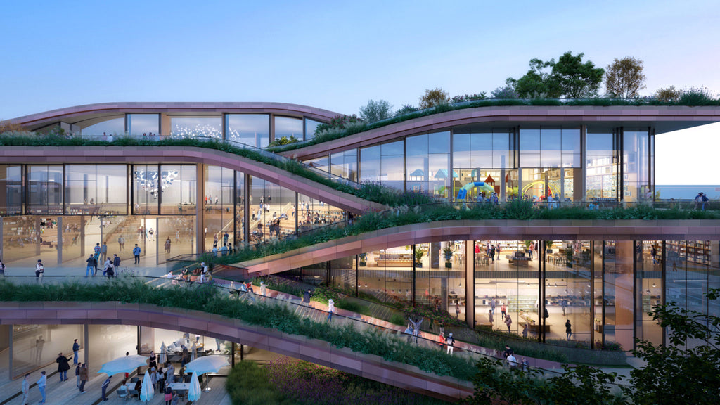 Heatherwick Studio diseña una biblioteca de "bienestar" en Maryland