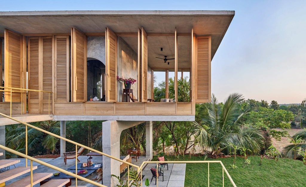 Taliesyn designs open-air living spaces for Ksaraah house in Bangalore