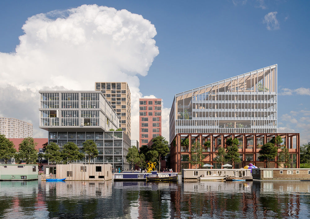 Mecanoo unveils design for 80,000-sq-m Amstel district in Amsterdam