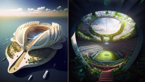 OCEANIUMS, A Biomimetic Generation of Floating and Sustainable Stadiums, by Vincent Callebaut Architectures