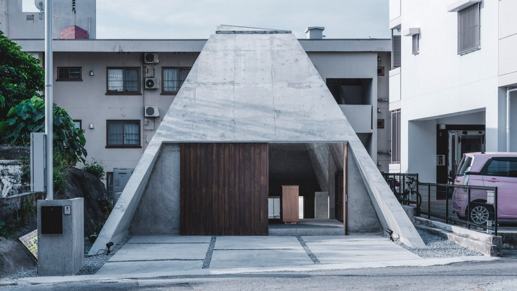 IGArchitects Builds a Concrete Pyramid Home on an Okinawan Slope