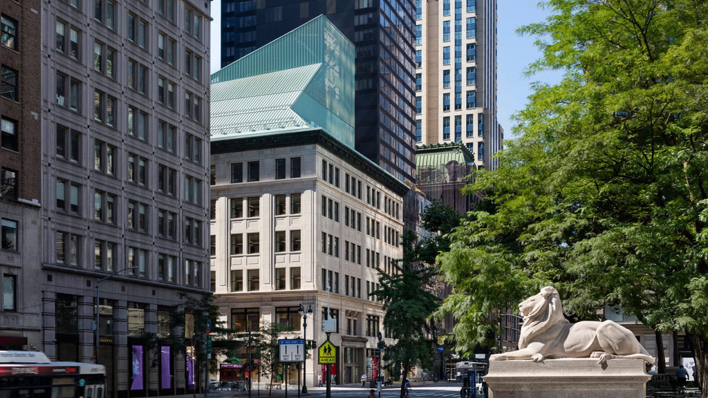 Aluminium "wizard hat" tops New York library renovation by Mecanoo