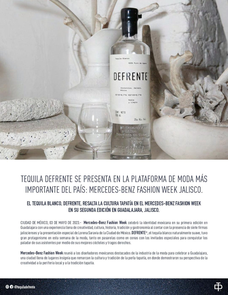 TEQUILA DEFRENTE SE PRESENTA EN LA PLATAFORMA DE MODA MÁS IMPORTANTE DEL PAÍS