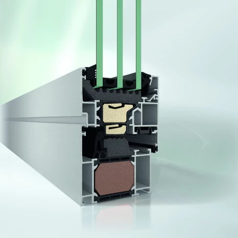 Improved U values for the standard aluminium system