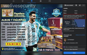 Estafadores venden figuritas en Marketplace utilizando el nombre y dirección de comercios legítimos