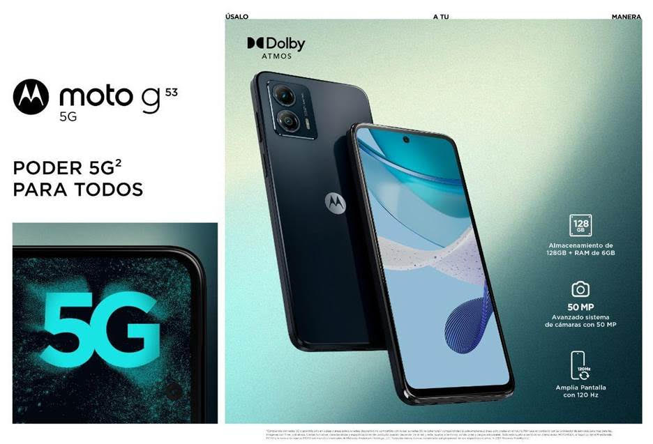 Llegan a México los nuevos moto g53 5G, moto g23 y moto g13 diseñado para todos los momentos de la vida