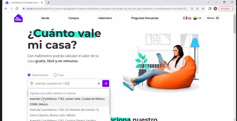 Habimetro, herramienta gratuita de Tuhabi para conocer el valor de una vivienda, suma un millón de consultas