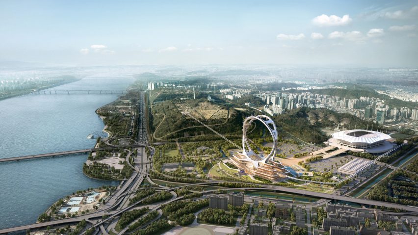 UNStudio spokeless Ferris wheel in Seoul